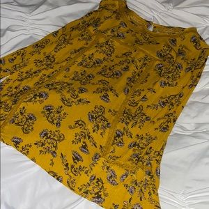 Altard State Yellow Floral Blouse